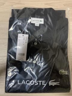 新品未使用 ラコステ ポロシャツ L.12.12  黒 サイズ4 (無地・半袖)のサムネイル