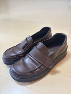 靴 prada archive leather square loafer prada archive square toe leather loafer - メルカリ
