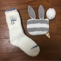 ジェラートピケの靴下とポケットティッシュケースのサムネイル