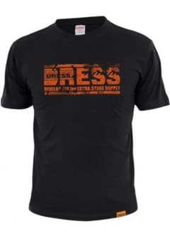 DRESS グランジロゴ Tシャツ[ブラック]のサムネイル