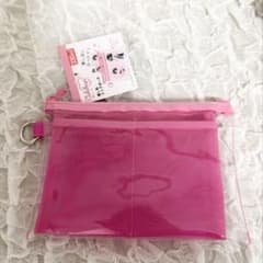 推し色クリアポーチ ピンク CanDo キャンドゥ 推し活