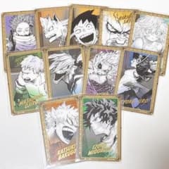 僕のヒーローアカデミア原画展 箔押しクリアカードコレクション 11枚セット A組