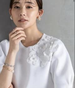 アメノチハレ フラワーペプラムニットチュニック 最安値 - メルカリ