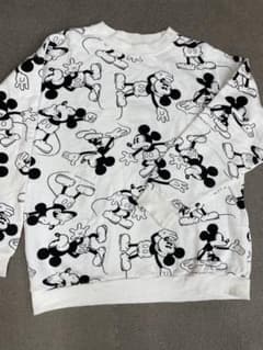 Further price reduction Disney Mic Key Mouse All-over print long-sleeved cut and sew top, white