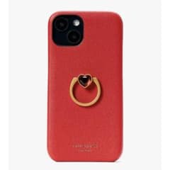 新品/kate spade iPhone14 ケース  レザー　ハートリングのサムネイル