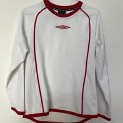 UMBRO メッシュ長袖シャツ ホワイト/レッドのサムネイル