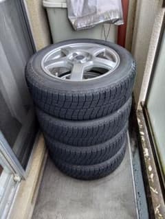 シエンタ 185/60R15 ブリヂストンスタッドレス　アルミホイール４本セットのサムネイル