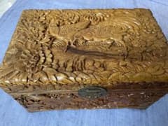 ◉セール！新品　木彫　箱　アンティーク　中国　花鳥 ◉セール！新品 木彫 箱 アンティーク 中国 花鳥 - メルカリ