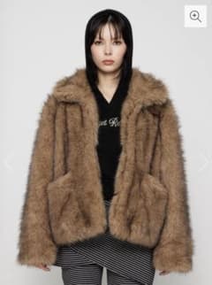 【LAGUA GEM】POCKET POINT FAUX FUR コート/Mのサムネイル