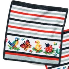 新品未使用 フェイラー FEILER JAL機内限定販売 ハイジストライプ柄