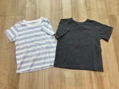 無印良品　キッズ 半袖Tシャツ 2枚セット 100cmのサムネイル