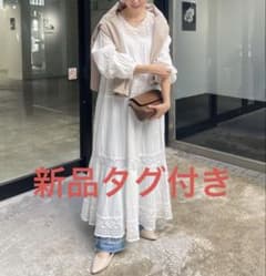 新品タグ付き 【India series】レース切替ロングワンピース - メルカリ