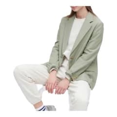 ユニクロ　ジャケット　黄緑のサムネイル