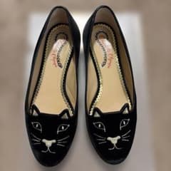 シャーロット オリンピア 猫 ベロア シューズ - メルカリ