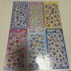 プチドロップステッカー 6種セット キャラクターシールのサムネイル