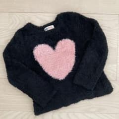 H&M    もこもこセーター　ハート柄　110のサムネイル