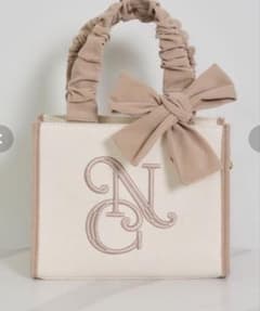 NICE CLAUP ロゴ刺しゅう入りミニトートバッグ - メルカリ