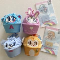 ナルミヤキャラクターズ 巾着バニティポーチ 4種セット アクスタ付き