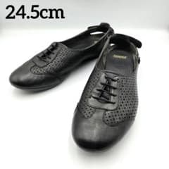 CAMPER　カンペール　MICRO　バレエスニーカー　黒　24.5 本革 CAMPER カンペール MICRO バレエスニーカー 黒 24.5 本革 - メルカリ