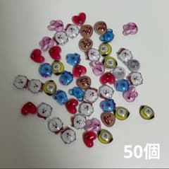 BTS BT21 캐릭터 파트 서브 파트 네일 파트 MIX 50개