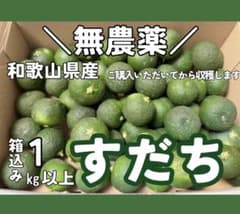 和歌山県産 無農薬 すだち 1kgのサムネイル