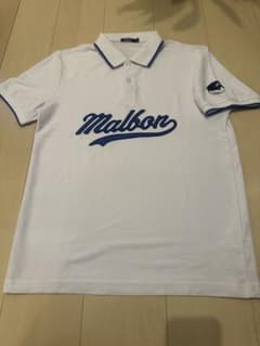 Malbon Golf ポロシャツ ホワイト Sサイズ - メルカリ