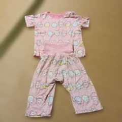 ベビーパジャマ 80cm ピンク うさぎ柄のサムネイル