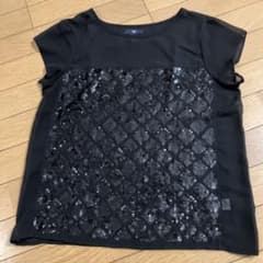 Gap ブラック ビーズ装飾 半袖トップス XSのサムネイル