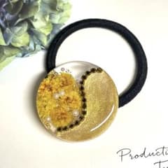 Mー552 レジン ヘアゴム - メルカリ