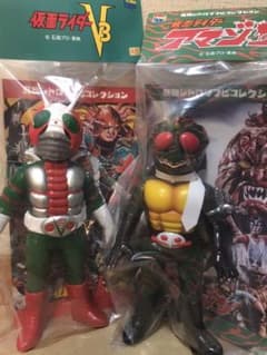 東映レトロソフビ　仮面ライダーV3新カラーver ・アマゾンオープニング版セットのサムネイル