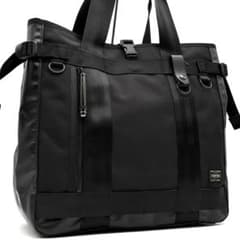 美品✨ポーター ヒート トートバッグ A4可 大容量 ブラック マグライト 極美品 ポーター ヒート トートバッグ マグライト付 大容量 A4可