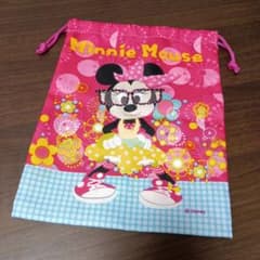 ミニーマウス 巾着袋 ピンク ディズニーのサムネイル