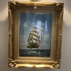 鈴木政輝日本丸の油彩画 額装品 鈴木政輝日本丸の油彩画 額装品 - メルカリ