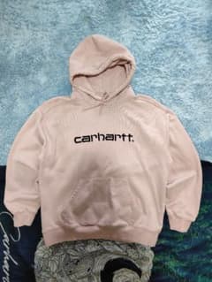 Carhartt パーカー ピンク フロントロゴ刺繍のサムネイル