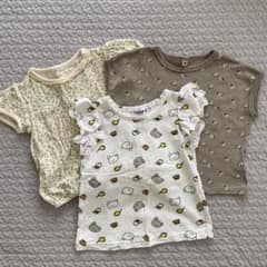 90サイズ　ベビー女の子　半袖　保育園着のサムネイル