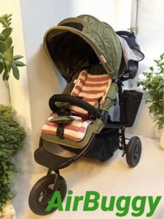 美品】AirBuggyエアバギー ココ ブレーキモデル グリーンティー 廃盤 