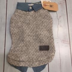 CanNana 犬服 ニット デニムのサムネイル