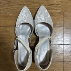 レースパンプス シルバー ストラップ Lサイズのサムネイル
