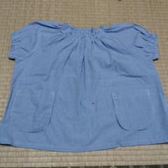 おはな様　リクエスト品　柏さくら幼稚園　指定スモック　半袖　サイズ110のサムネイル