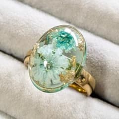 【売切】no.7 ハンドメイド　レジンリング 売切】no.7 ハンドメイド レジンリング