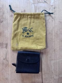 IL BISONTE イルビゾンテ 二つ折り財布 ブラックのサムネイル