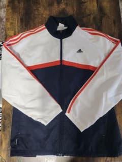 adidas スポーツジャケット 白/ネイビー/オレンジのサムネイル
