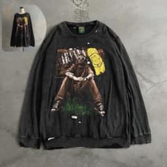 y2k“Nirvana“band broken“boro longt-shirt - メルカリ