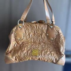 ANNA SUI ハンドバッグ キャメル　キルティングのサムネイル