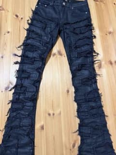 Guapi ブラックダメージデニムパンツ 30のサムネイル