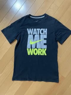 NIKE ナイキ Tシャツ L ブラック WATCH ME WORK ロゴのサムネイル