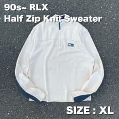 90s~ ラルフローレン RLX ハーフジップニット - メルカリ