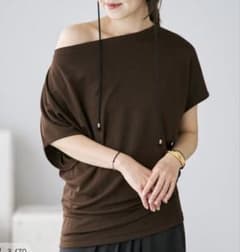 plage プラージュ Jersey Tunic プルオーバー ブラウン 茶色 - メルカリ