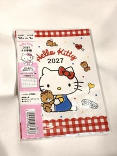 ハローキティ 2027年 A6手帳 2026年12月始まり マンスリー サンリオ