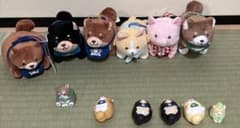 【12点まとめ売り】忠犬もちしば マスコット ぬいぐるみフィギュア ごま おかかのサムネイル